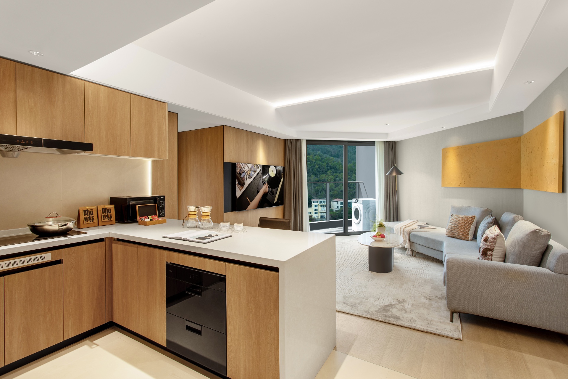 1-bedroom apartment in Nanshan, Shenzhen — balcony access | One Bedroom in Gaige — Photo 1