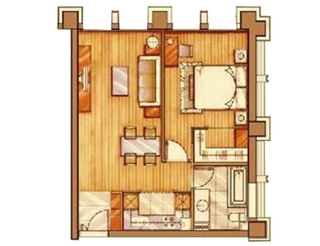 View 1-bedroom apartment in Chaoyang, Beijing | 1 Bedroom in Chaoyang near Guomao — Photo 2 of 9