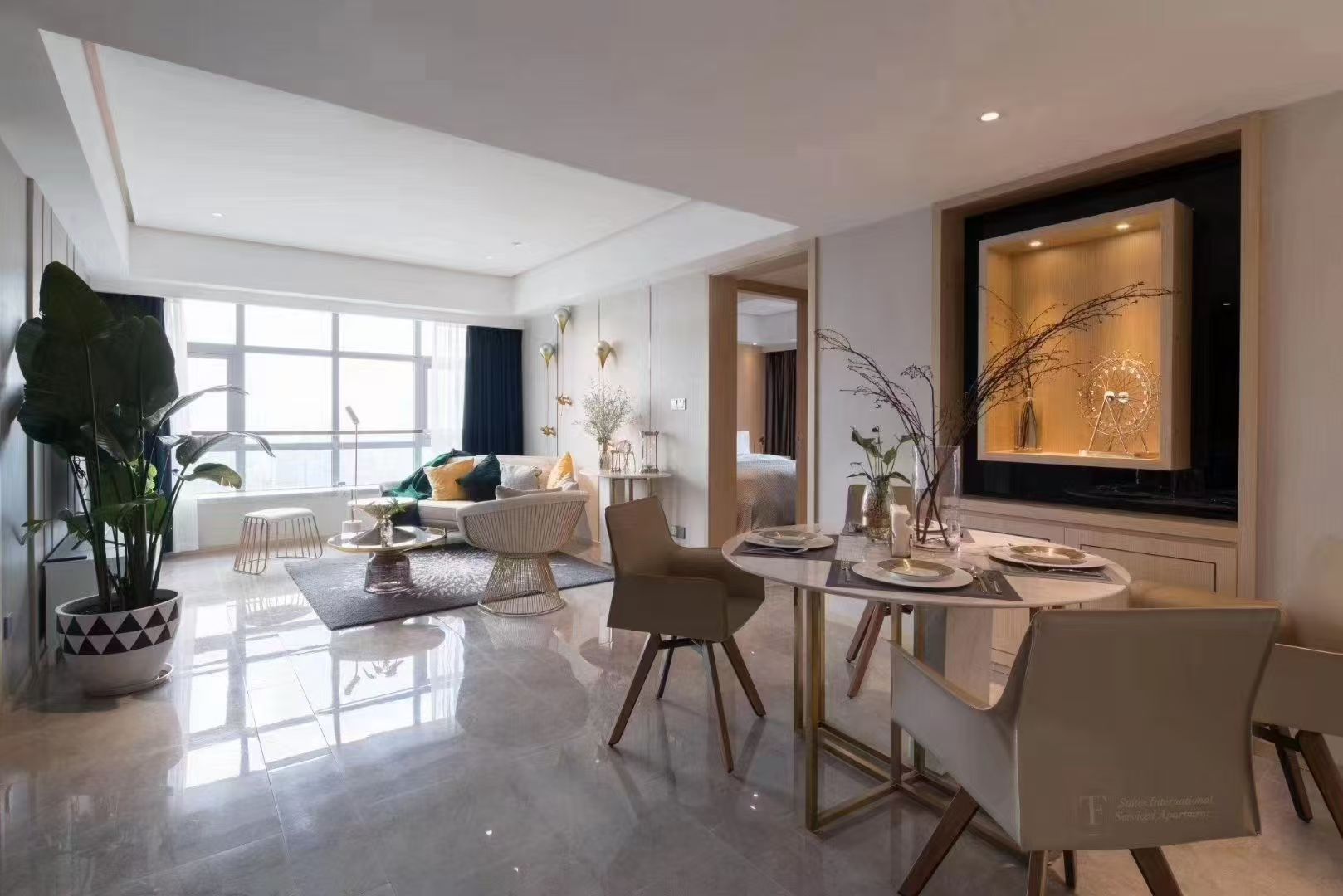 View 2-bedroom apartment in Jinjiang, Chengdu | T&F Suites Deluxe Two Bedroom Suite - 85 sqm (East Xiaodong Street) — Photo 4 of 6